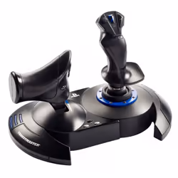 Thrustmaster T.Flight Hotas 4, Joystick, PC, PlayStation 4, Numérique, Avec fil, USB 2.0, Noir, Bleu
