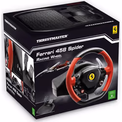 Thrustmaster Ferrari 458 Spider Volant + Pédales Xbox One Noir Rouge - Vue supplémentaire 4