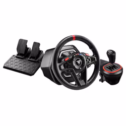 Thrustmaster T128 Shifter Pack, Volant + pédales, PC, Xbox, Bouton de frein à main, View button, Setting button, Boutons dire ...
