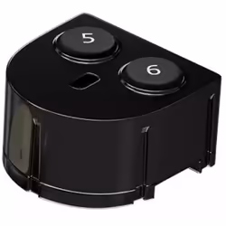 Thrustmaster eSwap Fighting module, PC, Xbox 360, Poignée de manette de jeu analogique, Noir, 1 pièce(s), 133 mm, 50 mm