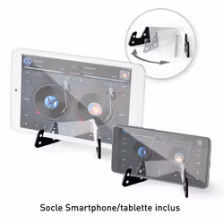 Hercules DJControl Mix Contrôleur DJ Bluetooth 2 Canaux Noir Blanc Jaune - Vue supplémentaire 8