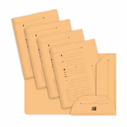 Oxford 100090074 fichier Bleu, Orange, Rose, Jaune A4