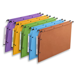 Elba 100330484 dossier suspendu A4 Carton Violet, Jaune, Vert, Bleu, Orange