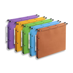 Elba 100330486 dossier suspendu A4 Carton Violet, Jaune, Vert, Bleu, Orange