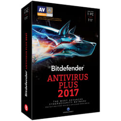 Bitdefender Antivirus Plus 2017 Sécurité antivirus Français 1 licence(s) 1 année(s)