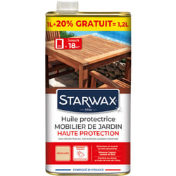 Huile haute protection pour mobilier de jardin en bois exotiques 1l