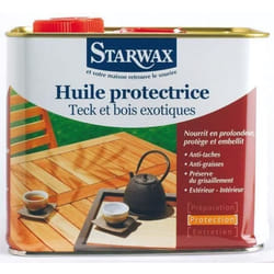 Huile protectrice - STARWAX - Teck exotique - 2 L - Anti-taches et anti-UV