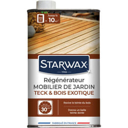 Régénérateur teck et bois exotiques pour mobilier de jardin 500ml Starwax