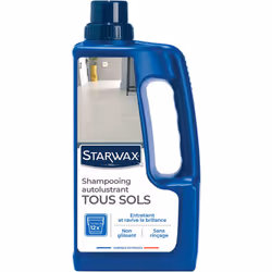 Description générale Le Shampooing autolustrant 2 en 1 de STARWAX est conçu pour nettoyer et raviver la brillance de vos sols ...
