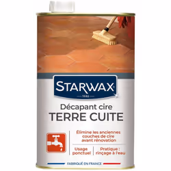 Decapant Cire Tomettes Terre Cuit1l - STARWAX