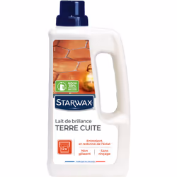 Description générale Le Lait de brillance pour tomettes et terres cuites 1L de STARWAX est idéal pour protéger et faire brill ...