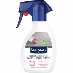 Description générale Le détachant express STARWAX est conçu pour éliminer efficacement les taches accidentelles sur les tapis ...