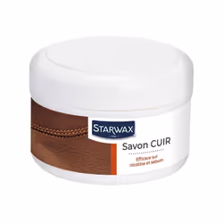 Description générale Le Savon cuir STARWAX est spécialement conçu pour nettoyer et dégraisser en profondeur les cuirs très en ...