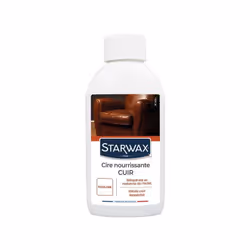 La cire rénovante nourrissante incolore pour cuirs secs de 200 mL de la marque STARWAX nourrit, préserve et rend l'éclat au c ...