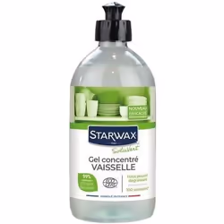 Gel vaisselle main concentré - STARWAX SOLUVERT - Ecocert - Bidon - 500ml - Parfum frais