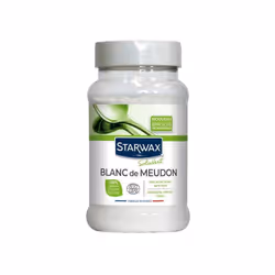 Nom du produit : Blanc de Meudon Type de produit : Poudre Marque du produit : STARWAX Usage du produit : Polir Conseil d'util ...