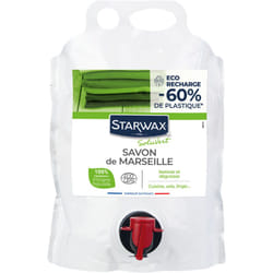 STARWAX SOLUVERT - Savon de Marseille liquide sans huile de palme Ecocert