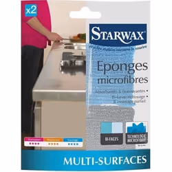 STARWAX - Eponges microfibre x2