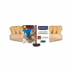 Recommandé pour les gros nettoyages des sols carrelés et terrasses en bois. Décrasse et désincruste les taches. Fibres 100% v ...