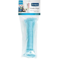 Corde à linge 20m - bleu