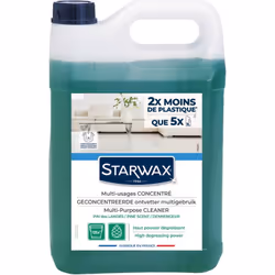 Description générale Le nettoyant multi-usages parfumé au pin des Landes STARWAX est idéal pour nettoyer et désodoriser diver ...
