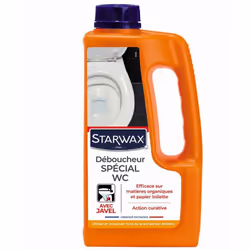 Description générale Le déboucheur spécial WC STARWAX est conçu pour déboucher efficacement les toilettes classiques. Il diss ...