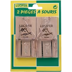 LUCIFER - Tapette à souris x2 sur blister
