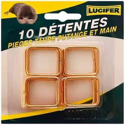 Carte de 10 tentes de rechange pour piège à taupe putange et à main - LUCIFER