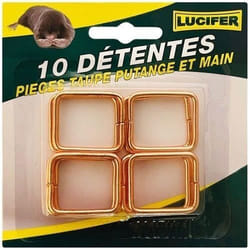 Carte de 10 tentes de rechange pour piège à taupe putange et à main - LUCIFER