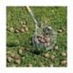 Ramasse noix - LUCIFER - Boule avec manche inox - Gris - Manuel