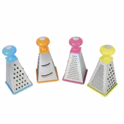 Râpe inox 4 faces . Pratique sa poignée boule pour une bonne prise en main. 4 côtés differents pour varier les plaisirs ! Col ...