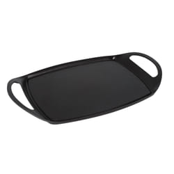 No-Brand Plancha Fonte Alu Dim Int 34.5 x 26.5 - Ext 47 x 28.8 2 Poignees Arrondies