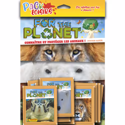 Panini PACK LOISIR 2023 FOR THE PLANET - 1 album + 50 pochettes, Papier, Multicolore, 341 mm, 7 mm, 242 mm, 87 g