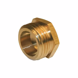 Bouchon M 20X27 - (Marque non visible) Ce bouchon en laiton est idéal pour obturer un tuyau ou un raccord fileté. Il est doté ...