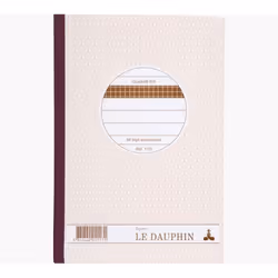 Exacompta 1113D, Monochromatique, Avoine, A5, 50 feuilles, Papier quadrillé, Universel