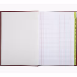 Exacompta 392721D bloc-notes A4 96 feuilles Rouge