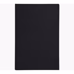 Exacompta 9549D, 200 feuilles, Noir, Monochromatique, Couverture rigide, 255 mm, 390 mm