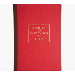 Exacompta 90120D livre d'administration Rouge A4 20 feuilles