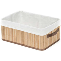 Organisateurs cosmétiques - Panier de rangement, 15x35x25 cm, bambou RAN5215 - Compactor