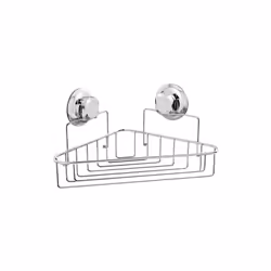 Tablette d'angle métal double ventouses - Compactor
