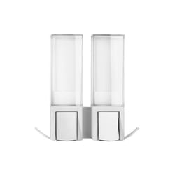 Compactor - Double distributeur de savon mural blanc