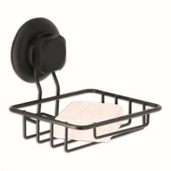 Bestlock - Porte-savon en fil de fer avec support, noir RAN9777 - Compactor