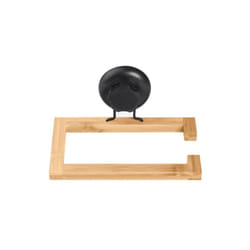 Porte papier hygiénique ou porte serviette ventouse bambou - Compactor