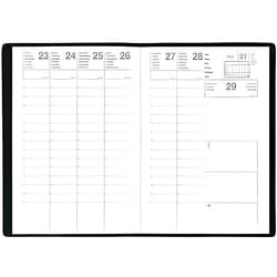 Agenda Semainier - QUO VADIS - MERCURE - Noir - 21 x 27 cm - 1 semaine sur 2 pages