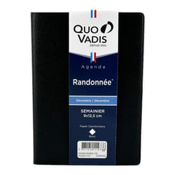 Agenda planing - QUO VADIS - 003044Q - Couverture plastique amovible - 9 x 125 cm - 1 semaine sur 2