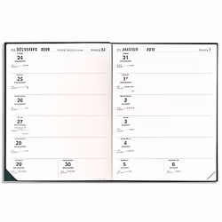 Agenda scolaire - QUO VADIS - Le Professeur - 21 x 27 cm - Couverture souple - 1 semaine sur 2 pages