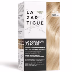 Coloration - Lazartigue - Blond Très Clair 9.00 - Sans ammoniaque - Gel - 100% de couverture des cheveux blancs