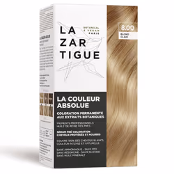 Coloration - Lazartigue - Blond Clair 8.00 - Sans ammoniaque - Gel - 100% de couverture des cheveux blancs