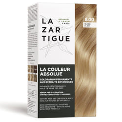 Coloration - Lazartigue - Blond Clair 8.00 - Sans ammoniaque - Gel - 100% de couverture des cheveux blancs