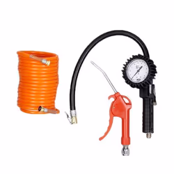 Kit aluminium 3 accessoires - PRODIF - 5003 - Soufflette poignée de gonflage tuyau spiral polyuréthane 5m